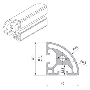 4040 aluminum profile CNC frame and workstation application
