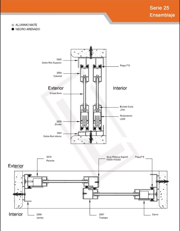 Peru aluminum profile extrusion for construction and window door projects