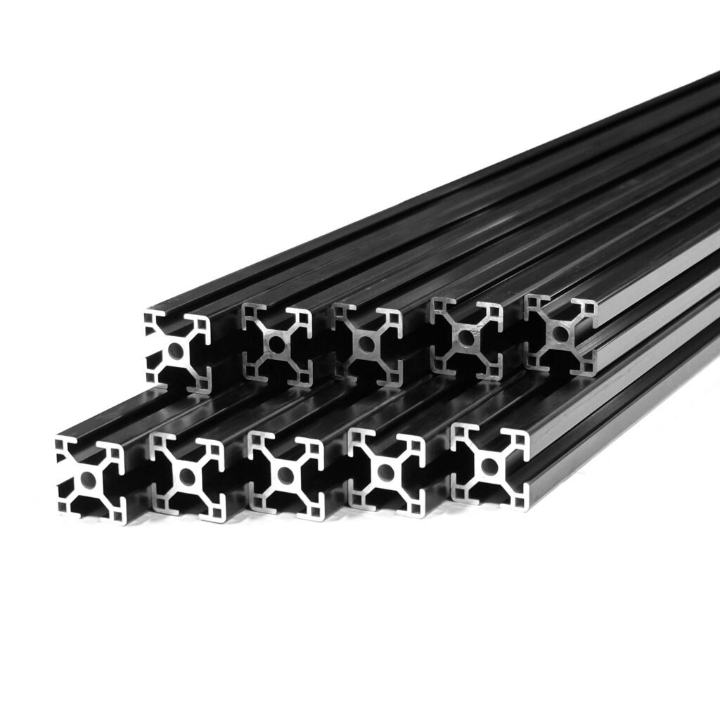 black 3030 slot aluminium profiles for industry