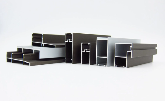 Anodized aluminum window and door profiles