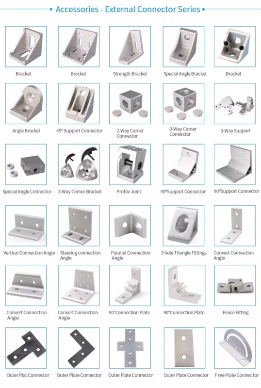 3-Way End Corner Bracket Connector | Aluminium Profile Frame Joints