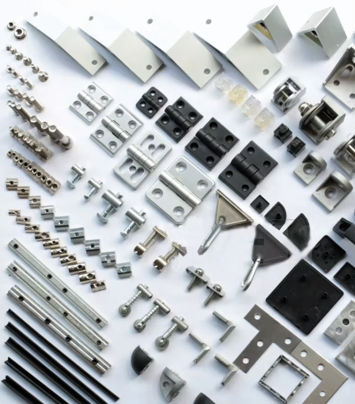 aluminium hinge for slot profile